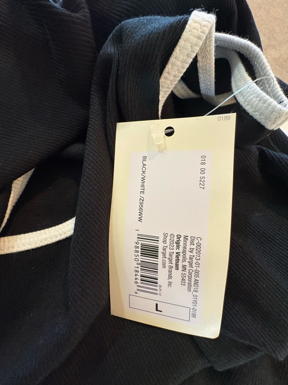 A New Day Black White Trim Stretch Tank Top 2 Pack Size Large NWT - Picture 7 of 9